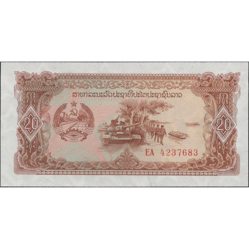 Laos, 20 Kip de ND1979 P28r