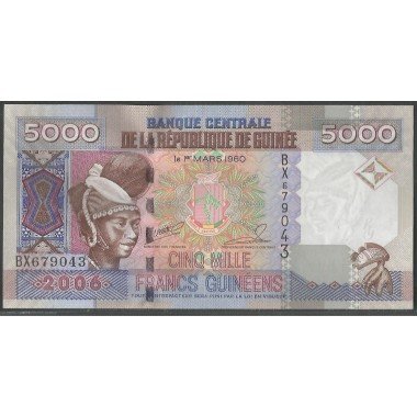 Guinea 5.000 Francs 2006 P41a