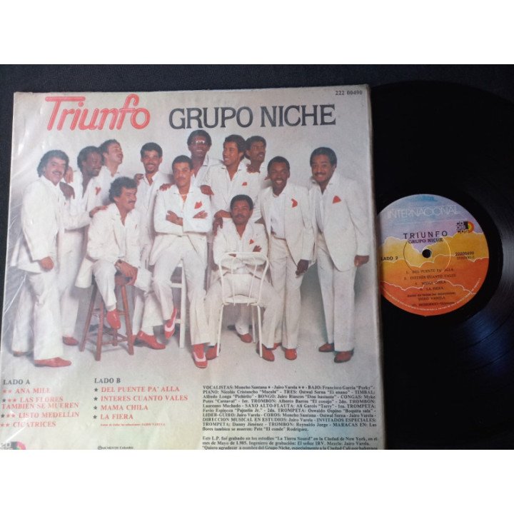 Grupo Niche Triunfo - Colombia 1985 reverso