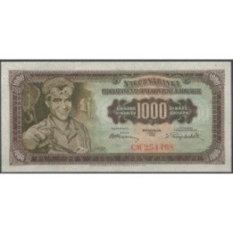 Yugoeslavia 1.000 Dinara 1955 P71b