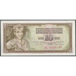 Yugoeslavia 10 Dinara 1 MAY 1968 P82a