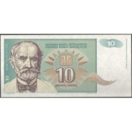 Yugoeslavia 10 Dinara 1994 P138a