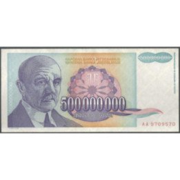 Yugoeslavia 500.000.000 Dinara 1993 P134a