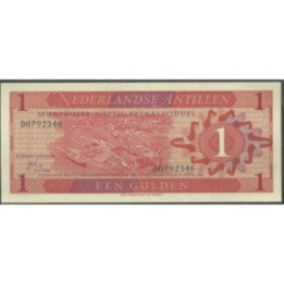 Antillas Holandesas 1 Gulden 8 Sep 1970 P20a