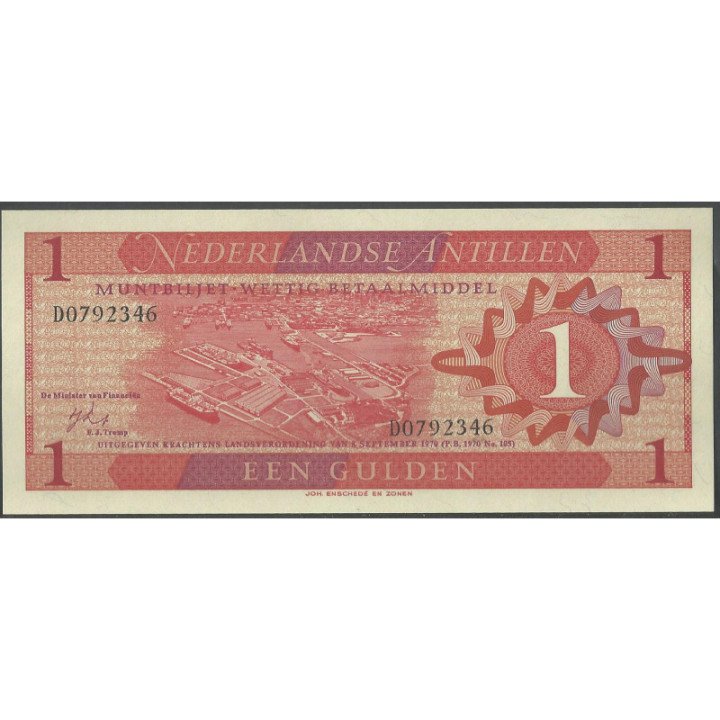Antillas Holandesas 1 Gulden 8 Sep 1970 P20a