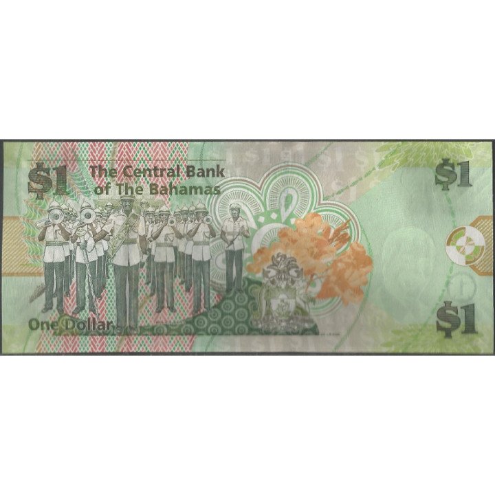 Bahamas 1 Dollar 2015 P71Aa reverso