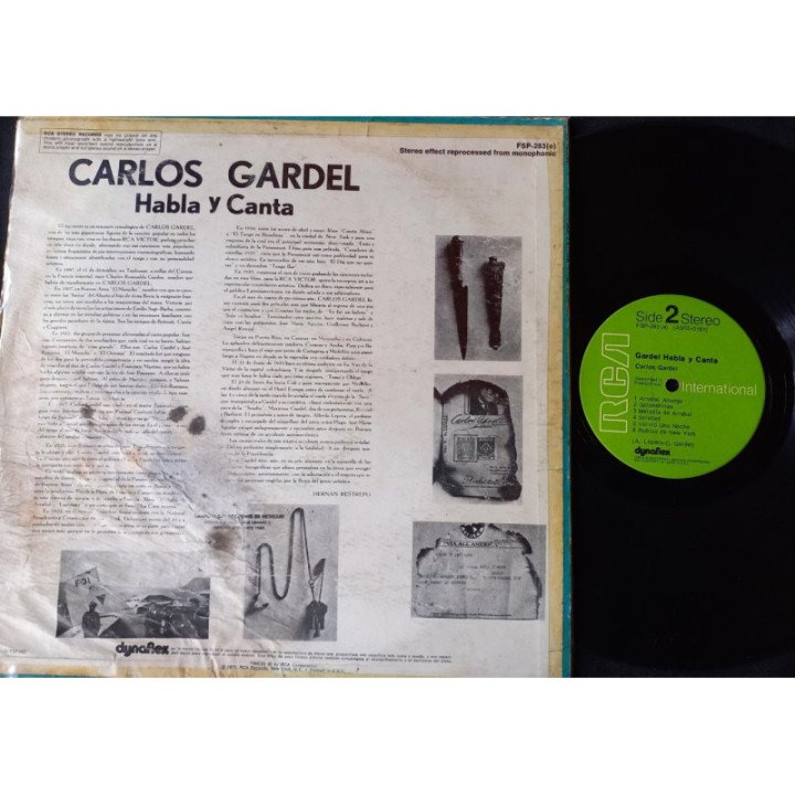 Carlos Gardel Habla y canta - Usa reverso