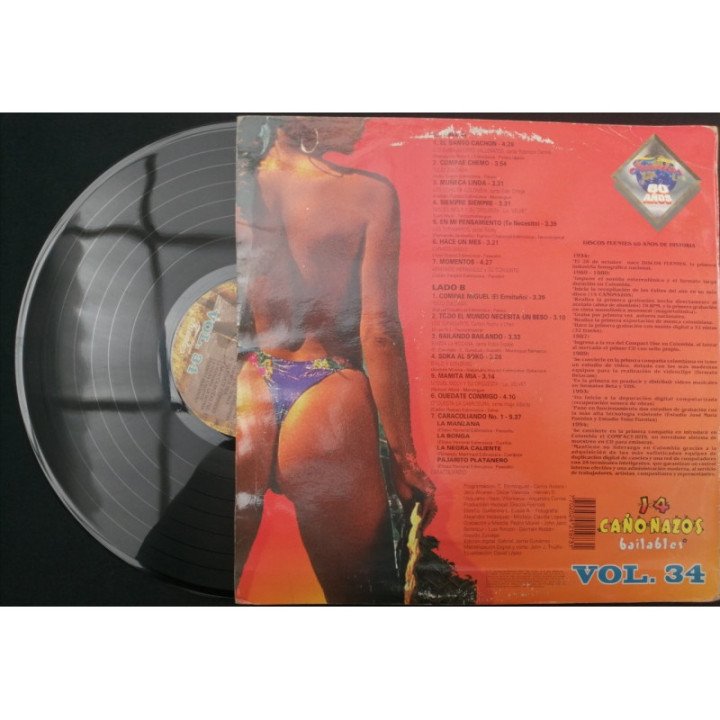 14 Cañonazos Bailables Vol.34 - Colombia reverso