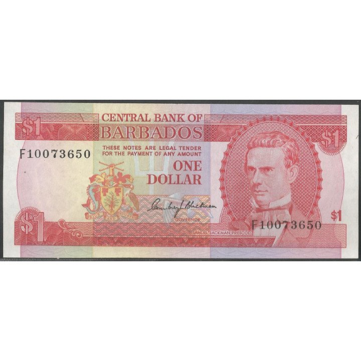 Barbados 1 Dollar ND1973 P29a