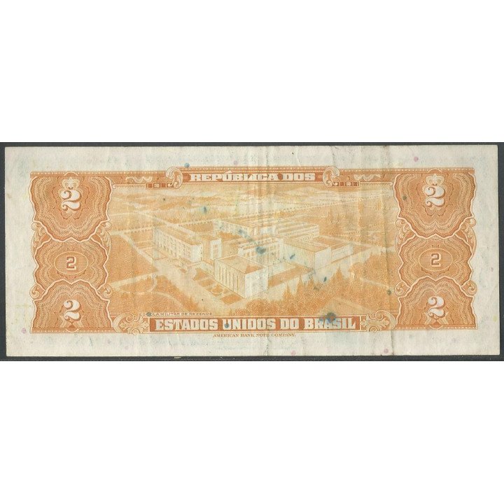 Brasil 2 Cruzeiros ND1944 P133a reverso