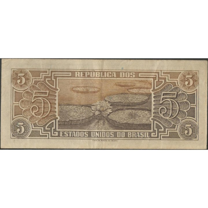 Brasil 5 Cruzeiros ND1961-2 P166b reverso