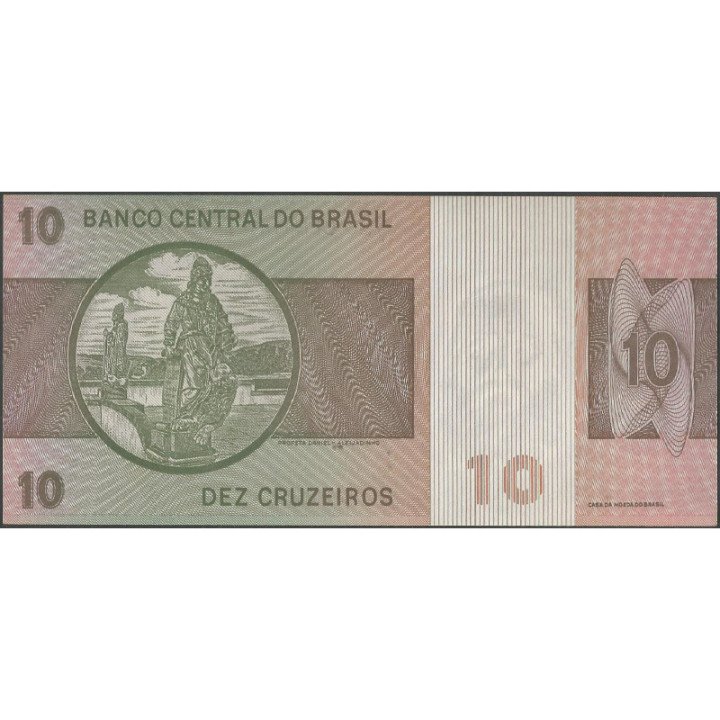 Brasil 10 Cruzeiros ND1979 P193c reverso