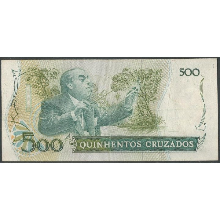 Brasil 500 Cruzados ND1987 P212b reverso