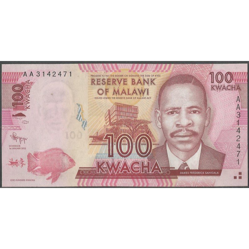 Malawi, 100 Kwacha 1 Ene 2012 P59a