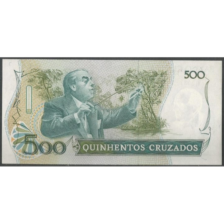 Brasil 500 Cruzados ND1987 P212c reverso