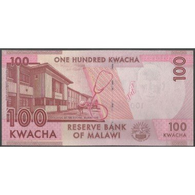 Malawi, 100 Kwacha 1 Ene 2012 P59a