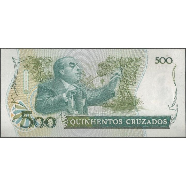 Brasil 500 Cruzados ND1988 P212d reverso