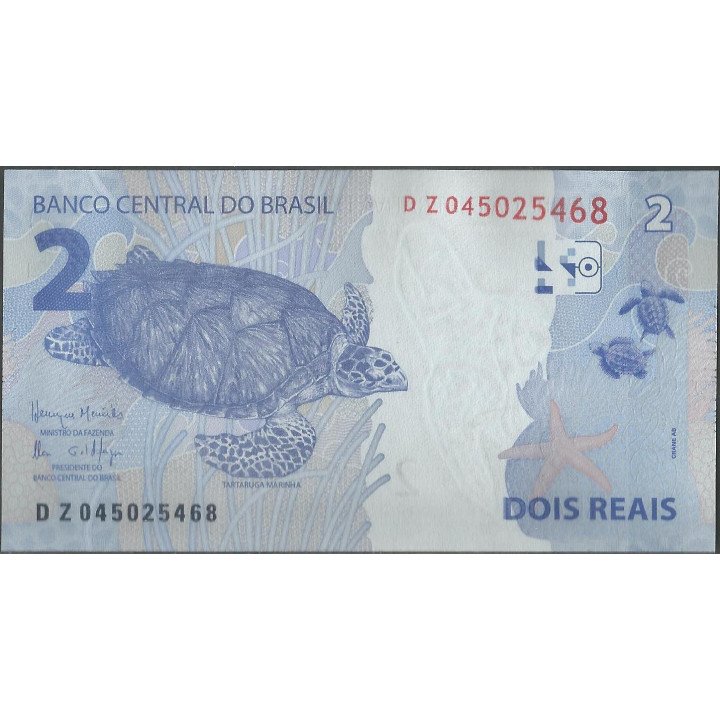 Brasil 2 Reales 2010 D P252d reverso