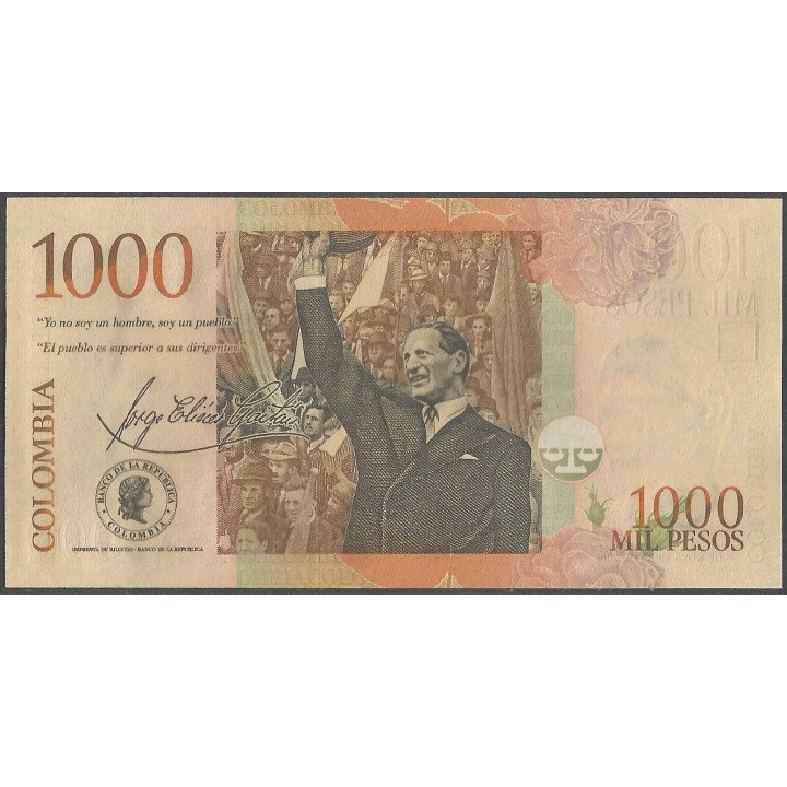 Billete de 1.000 Pesos 1 Nov 2005 BGW439R01 reverso
