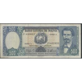Bolivia 500 Pesos Bolivianos 1 Jun 1981 A P165a