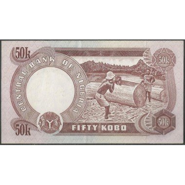 Nigeria, 50 Kobo ND1973-78 Firma 4 P14d