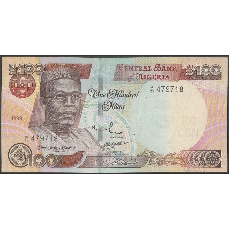 Nigeria, 100 Naira 1999 Firma 13 P28a