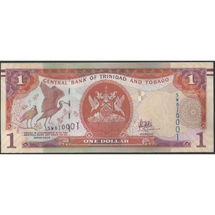 Trinidad y Tobago 1 Dollar 2006 Firma Hilaire P46