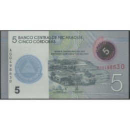 Nicaragua 5 Cordobas 23 Oct 2019 P219
