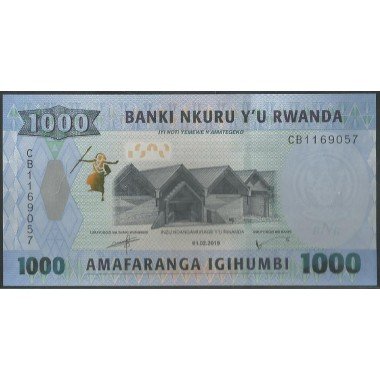 Rwanda, 1.000 Francs 1 Feb 2019 P39b