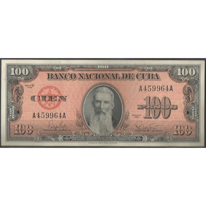 Cuba 100 Pesos 1959 P93a