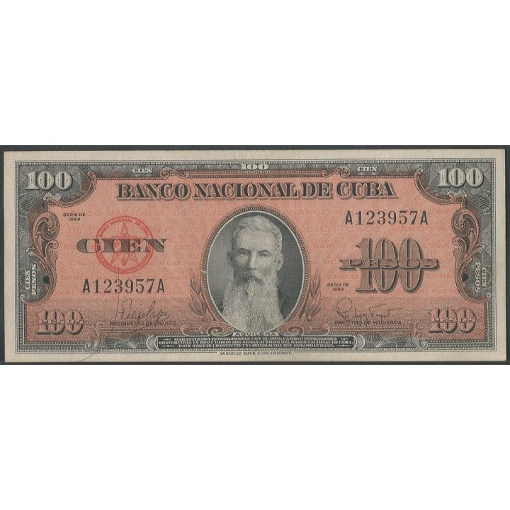 Cuba 100 Pesos 1959 P93a