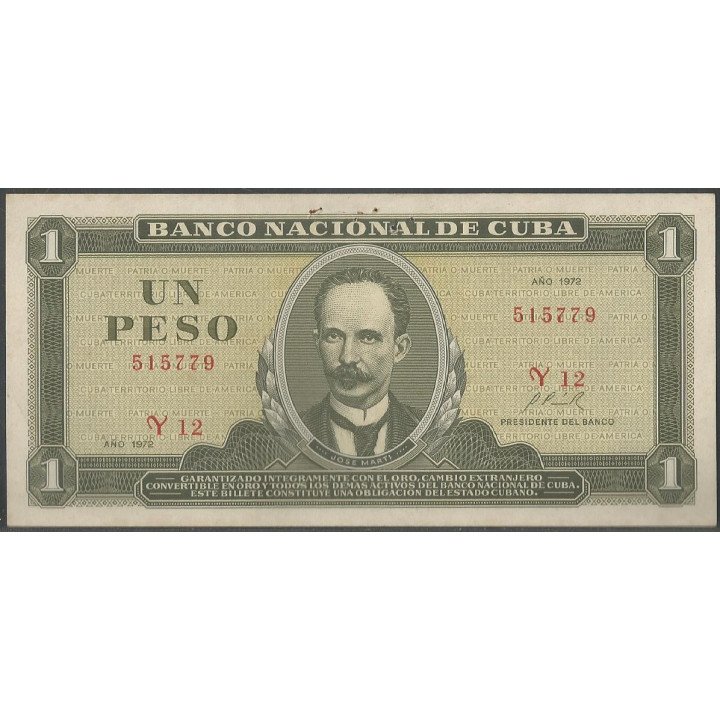 Cuba 1 Peso 1972 P102a