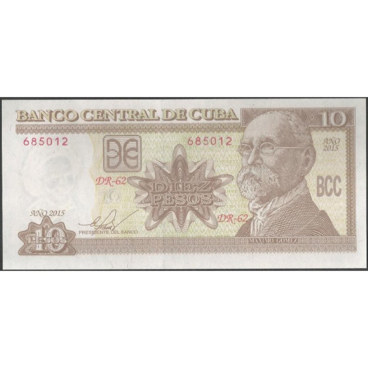 Cuba 10 Pesos 2015 P117q