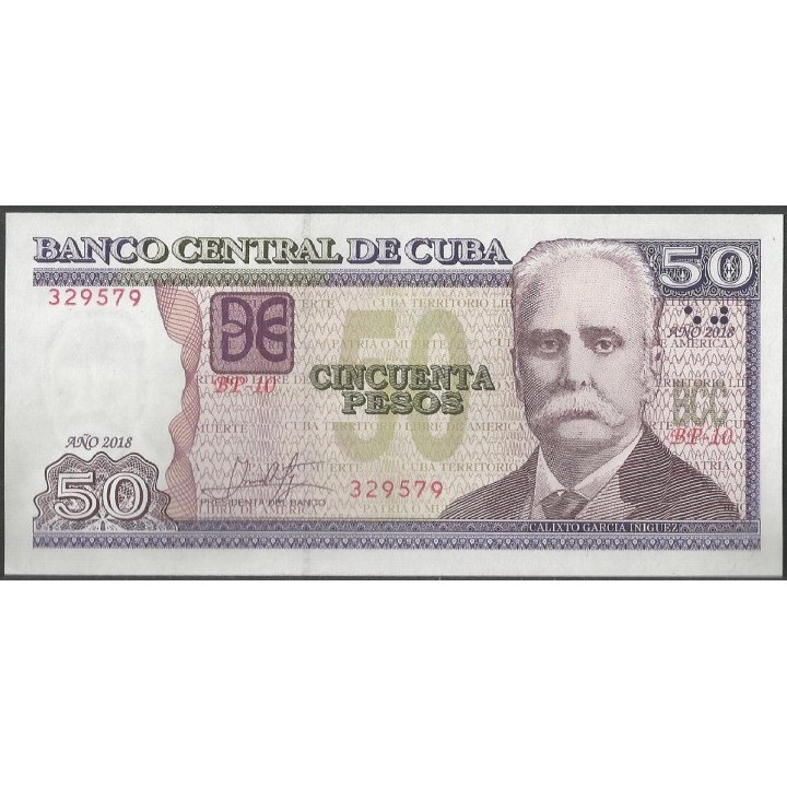 Cuba 50 Pesos 2018 P123m