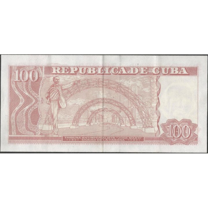 Cuba 100 Pesos 2014 P129f reverso