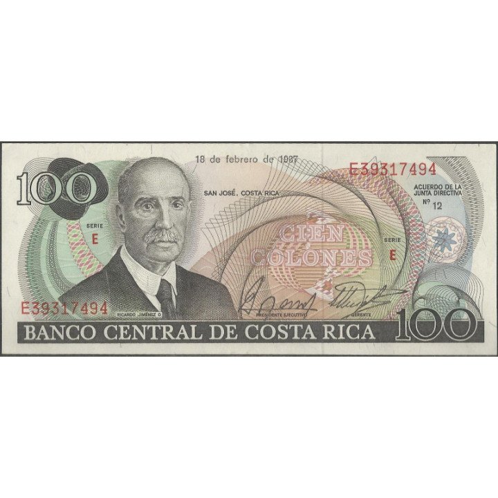 Costa Rica 100 Colones 18 Feb 1987 P248b