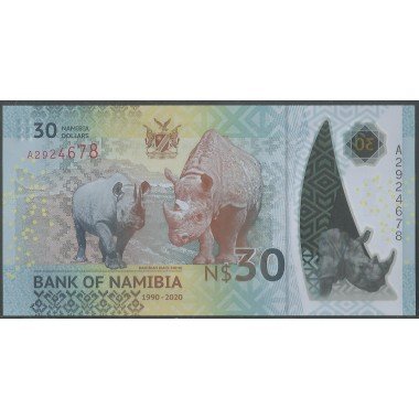 Namibia, 30 Dollars 2020 P18