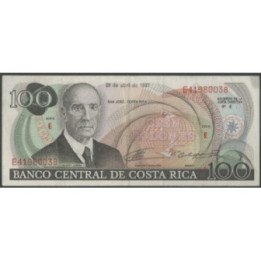 Costa Rica 100 Colones 29 Abr 1987 P248b