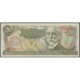 Costa Rica 50 Colones 7 Jul 1993 P257a