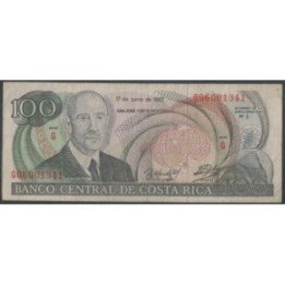 Costa Rica 100 Colones 17 Jun 1992 P258
