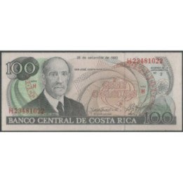 Costa Rica 100 Colones 28 Sep 1993 P261a