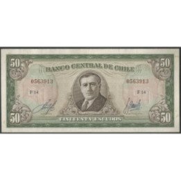 Chile 50 Escudos ND1962-75 P140b