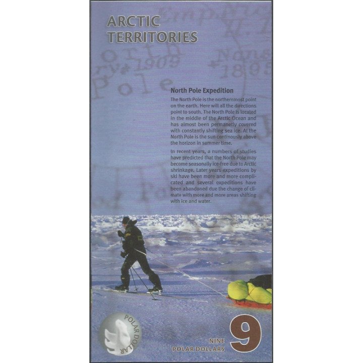Artico 9 Dollars 2012 Specimen reverso