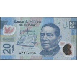 Mexico 20 Pesos 3 May 2010 Serie NA P122l