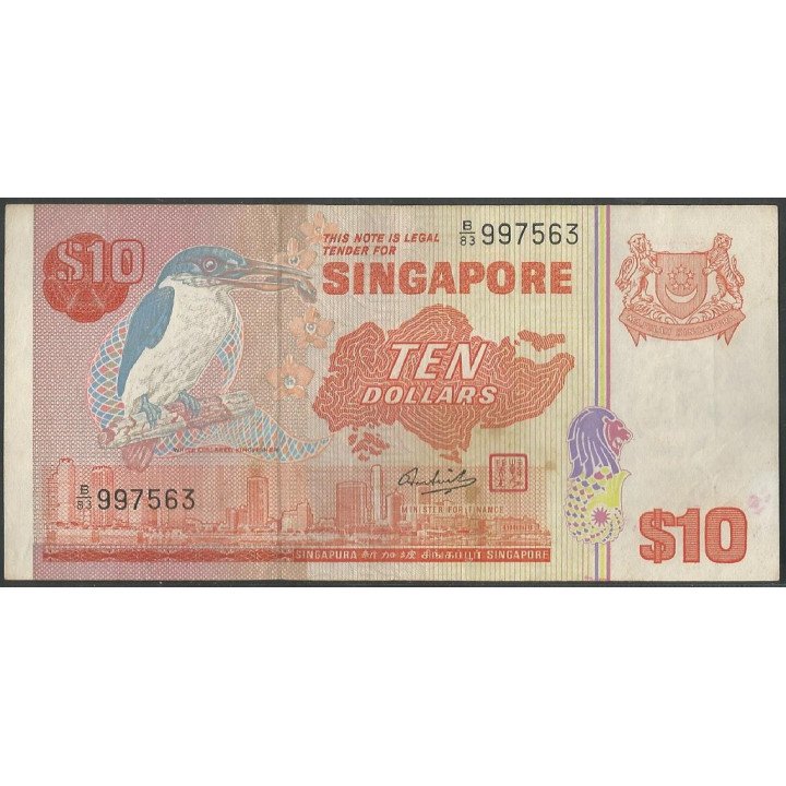 Singapur 10 Dollars ND1979 P11a