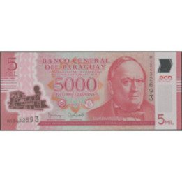 Paraguay 5.000 Guaranies 2016 P234b