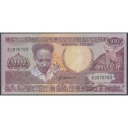 Suriname 100 Gulden 1 Jul 1986 P133a