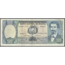 Bolivia 500 Pesos Bolivianos 1 Jun 1981 B P166a