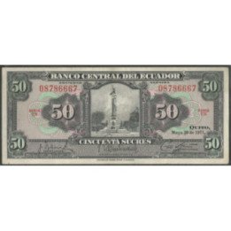Ecuador 50 Sucres 20 May 1971 TN P104b