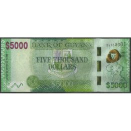 Guyana 5.000 Dollars ND2022 P40A